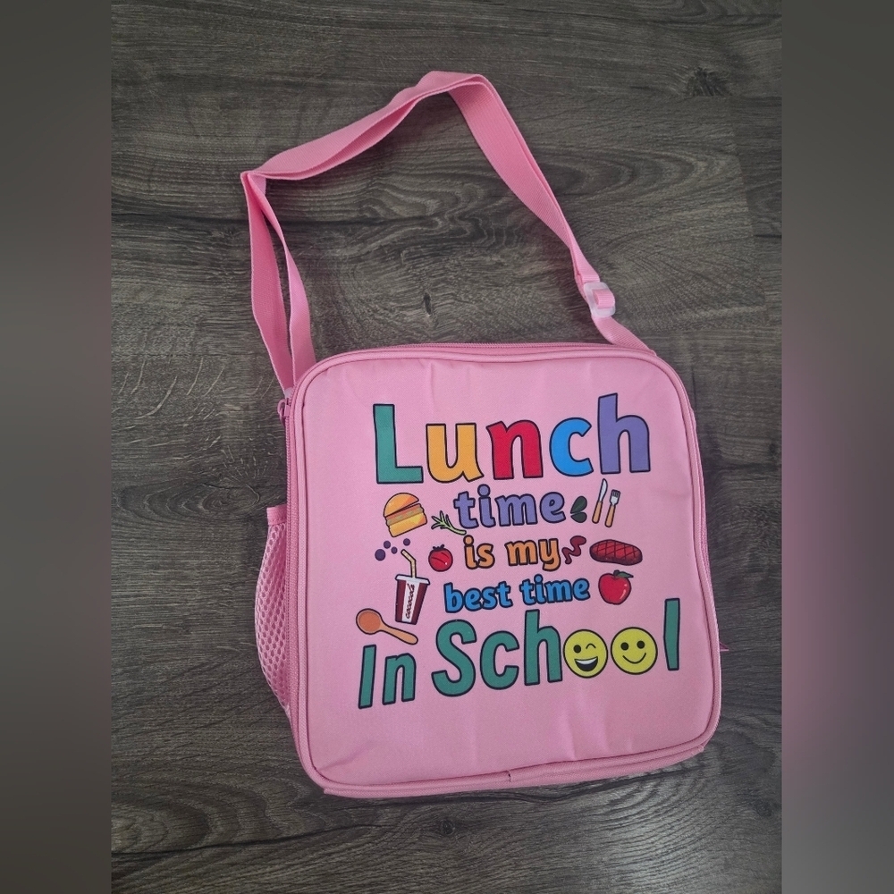 Girls Pink Kids Lunch Bag NEW
